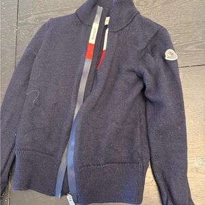 Navy Blue knit moncler Jacket